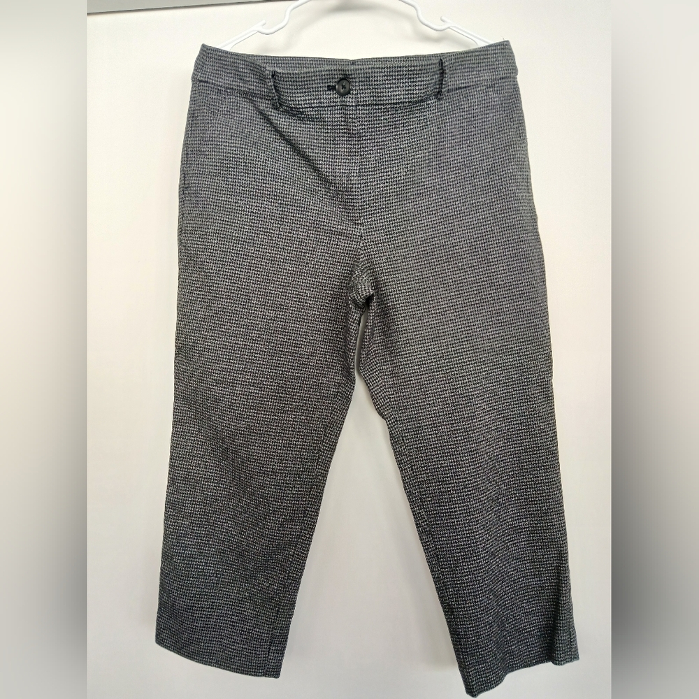 LOFT The Perfect Straight Ankle Pants - Houndstooth